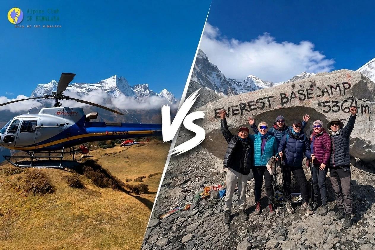 Heli vs Classic ABC Trek